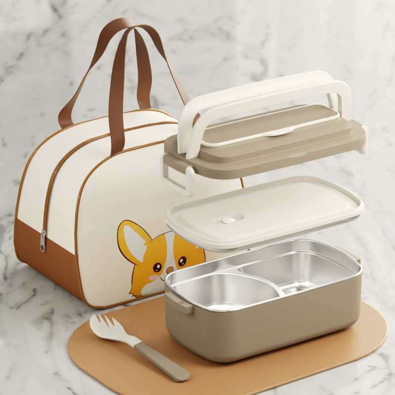 多機能携帯用保温二段式弁当箱