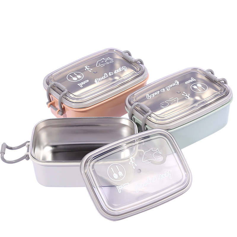 ステンレス製保温密閉スリム弁当箱