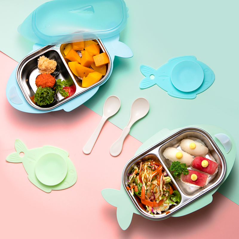 魚型取っ手付き保温弁当箱