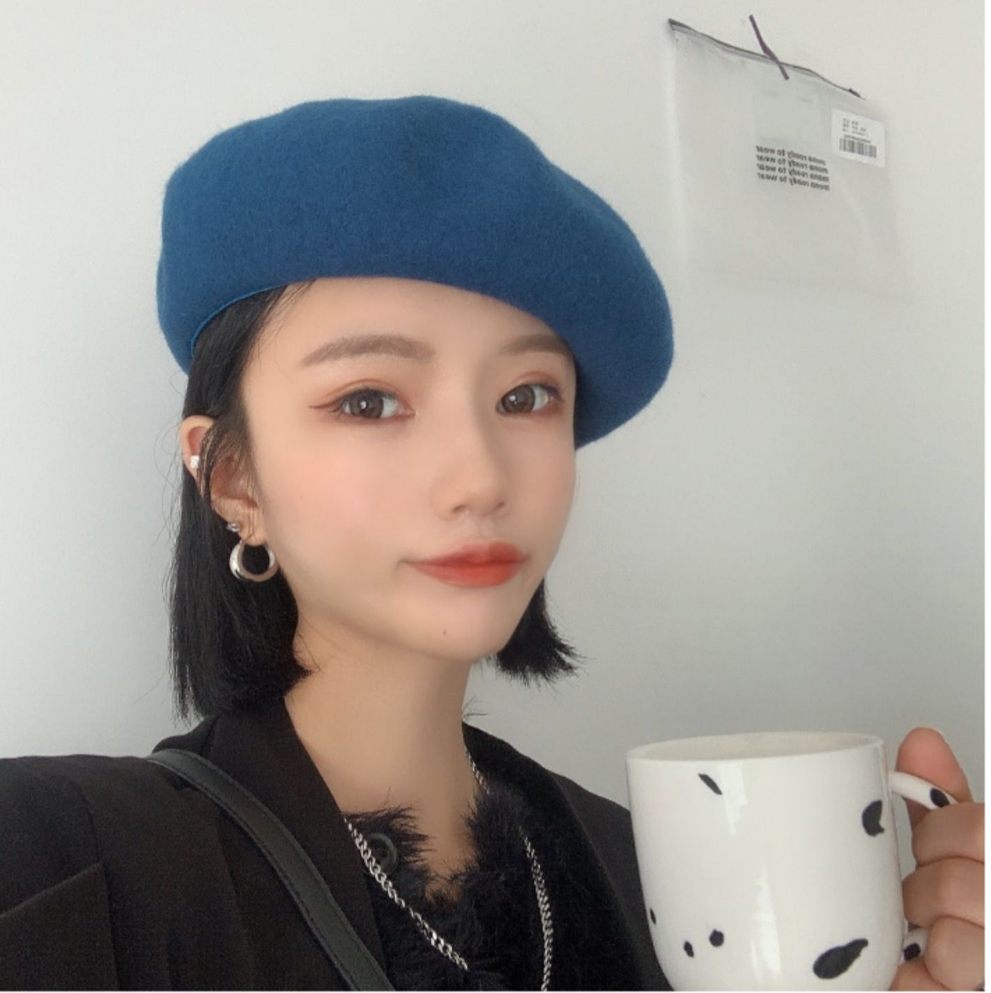 ベレー帽 上品な羊毛フェルト製クラシックベレー帽