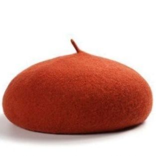 上質ウール素材のふんわりシンプルベレー帽