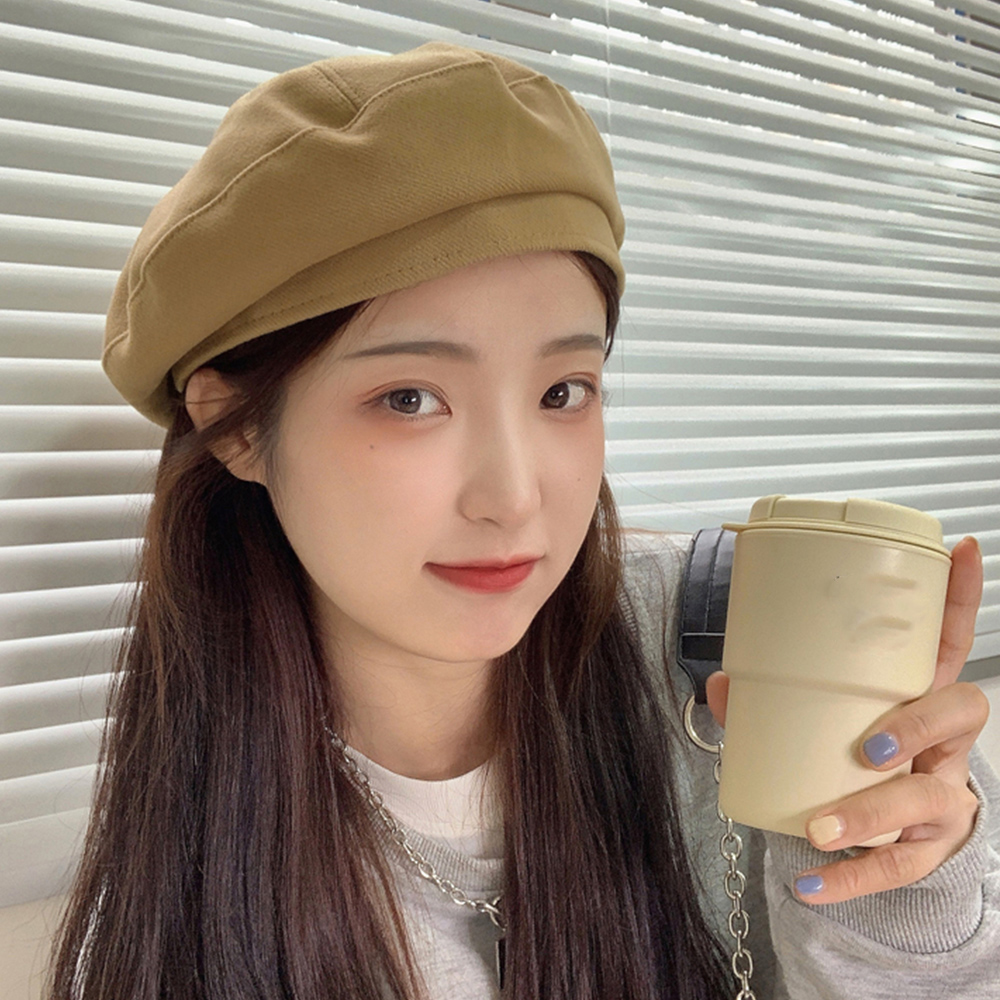 ウール風ベレー帽 女性用 秋冬 韓国風 5色展開