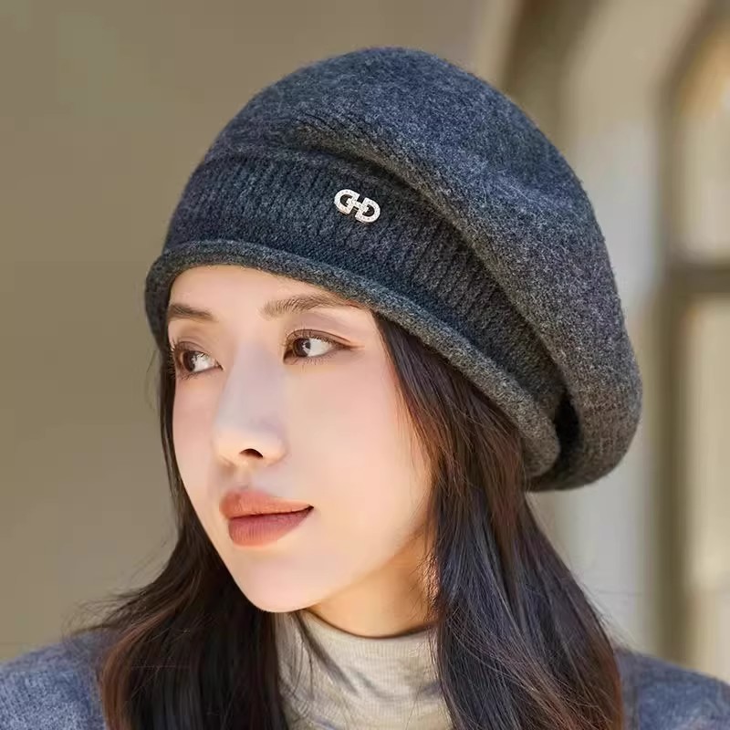 ベレー帽 ふんわり優美なあったかベレー
