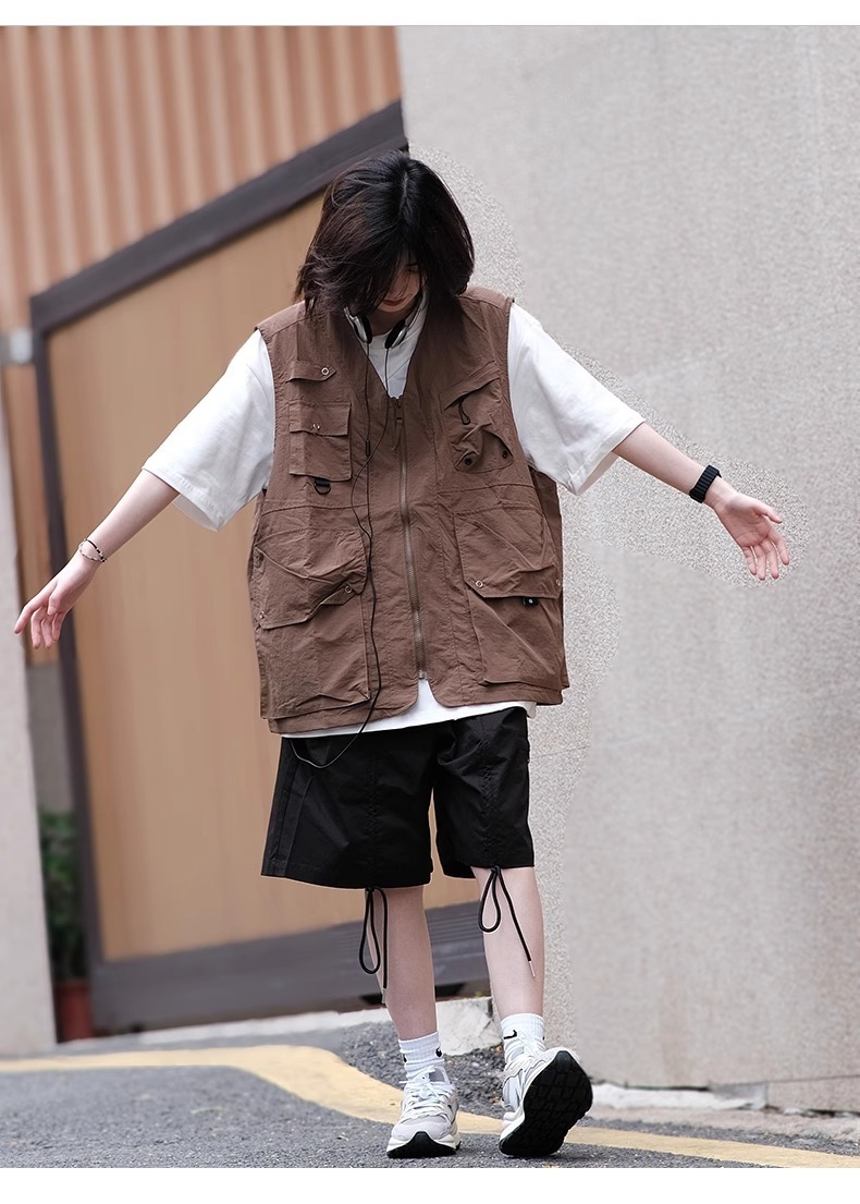 ベスト 多機能ポケット実用ジレ