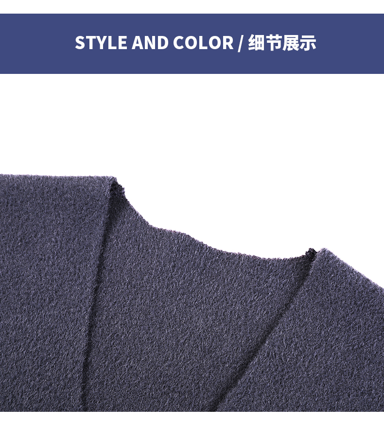 ニットベスト シンプル上質ポケット付きベスト