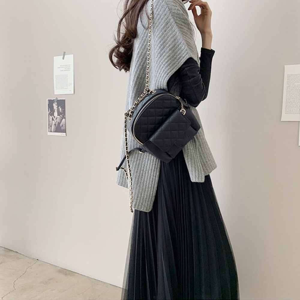 ベージュ リブ編み ニットベスト レディース