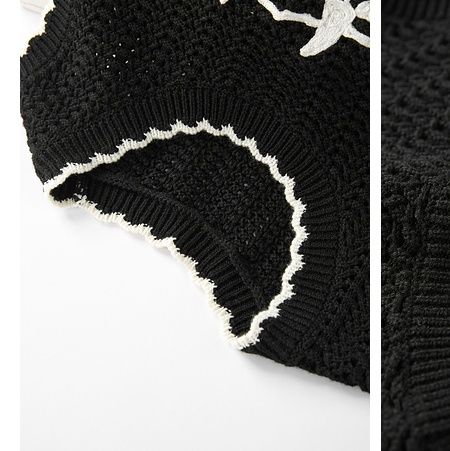 ニットベスト くま刺繍ニットベスト