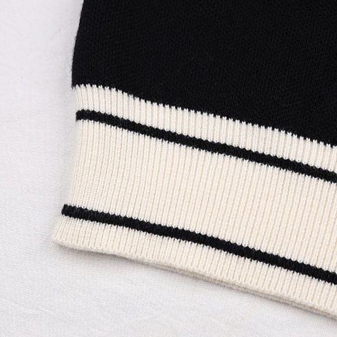 ニットベスト 学院風ハート刺繍ニットベスト