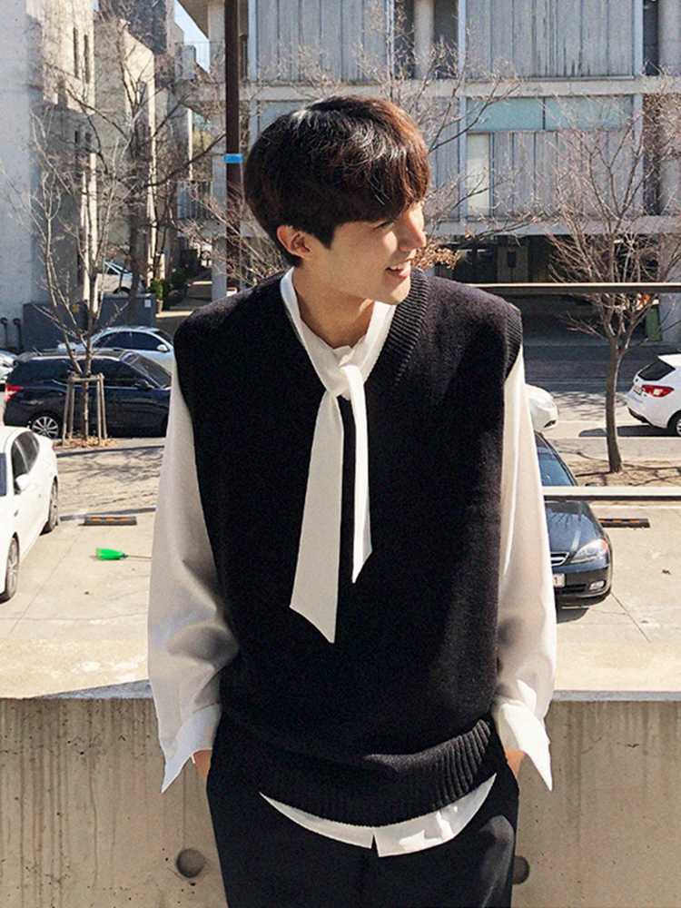 ニットベスト レイヤード映えニットベスト