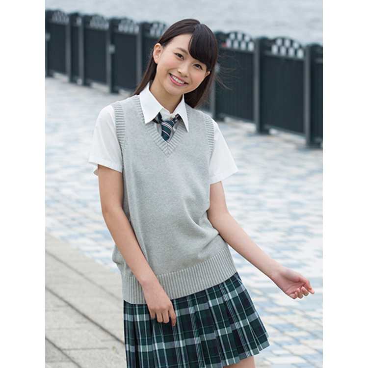 ニットベスト シンプル上質スクールニットベスト