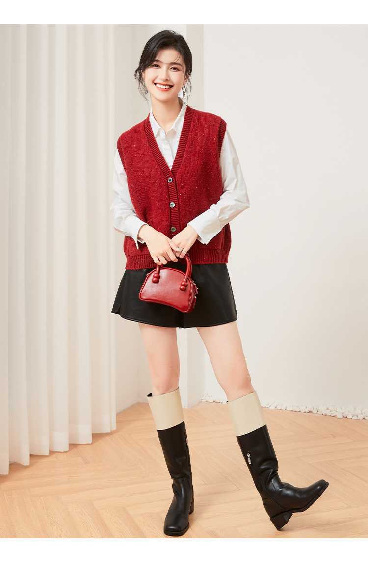 ニットベスト 鮮やかな情熱ニットベスト