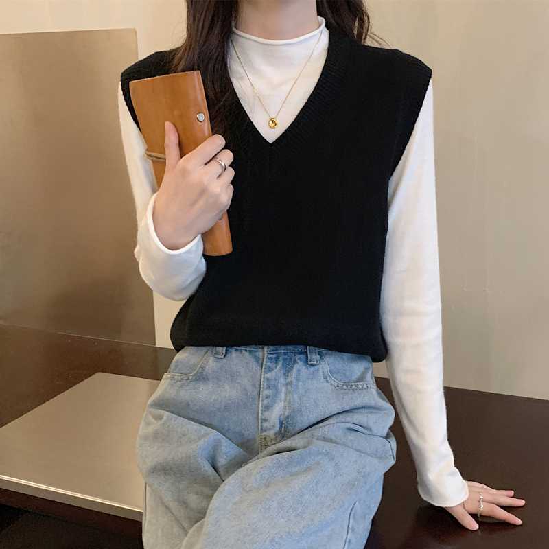 ニットベスト スクールテイストベスト