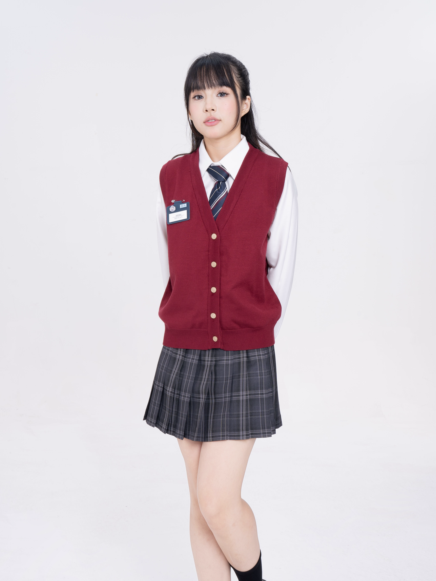ニットベスト クラシカル制服風ニットベスト