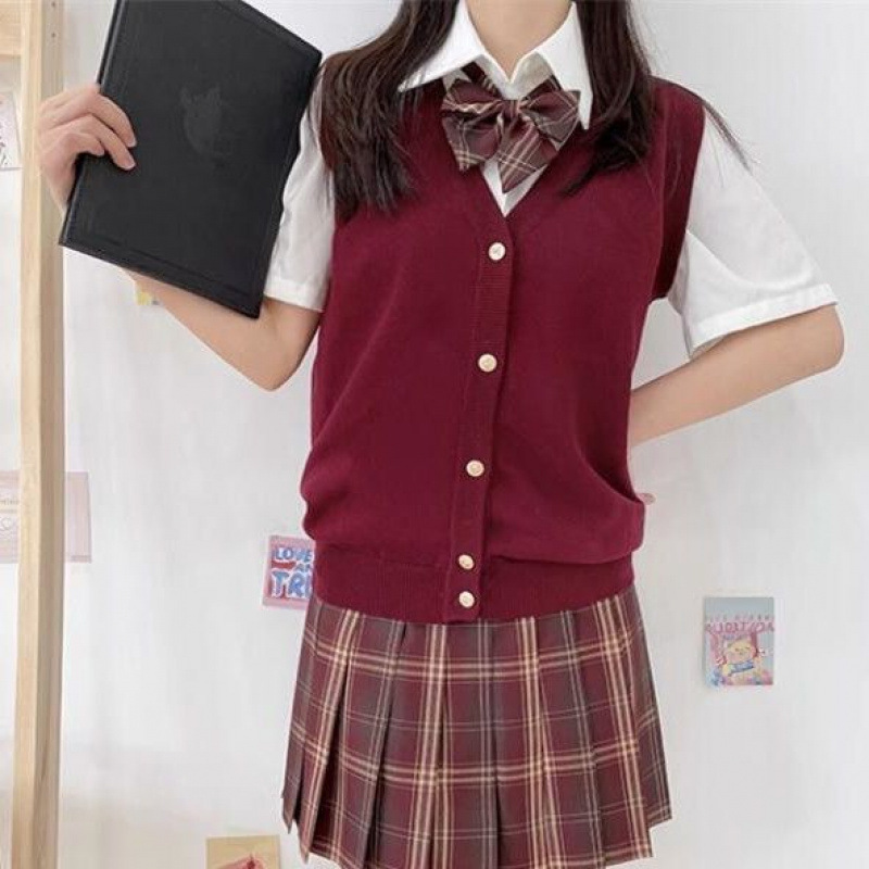 ニットベスト 学生風シンプルベスト