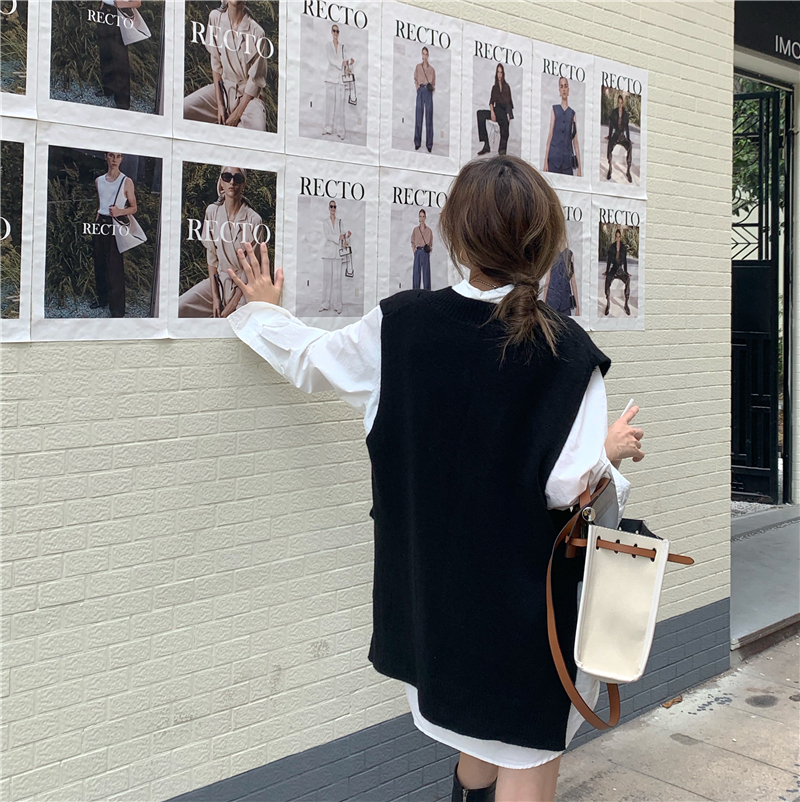 ニットベスト 大人のゆとりベスト