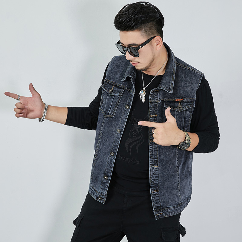 メンズ ベスト ヴィンテージ加工デニムベスト