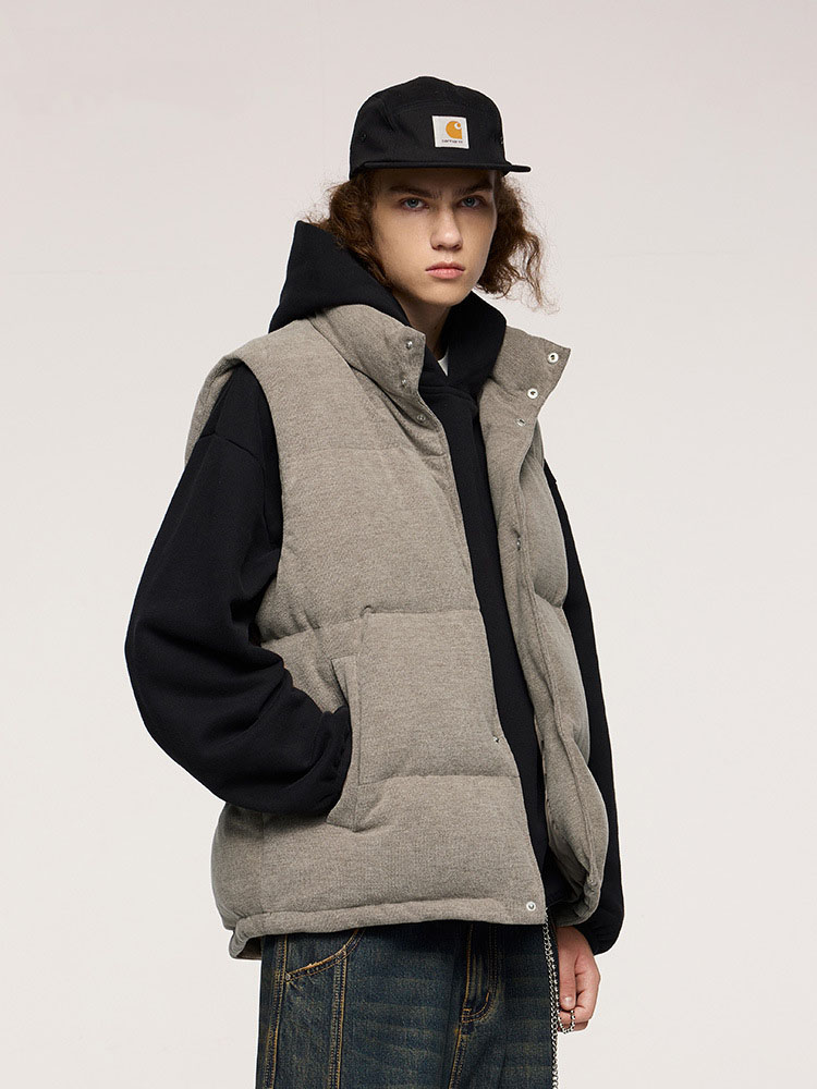 メンズ ベスト メンズ ダウンベスト 防寒 袖なし アウター 全2色