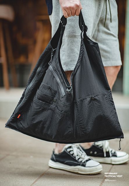 メンズ ベスト メンズ 多機能ポケット付きベスト カーキ色 男女兼用