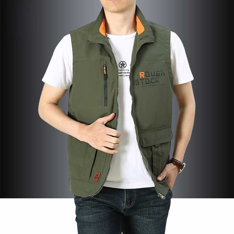 ベスト メンズ ナイロン 多機能アウトドアユーティリティベスト