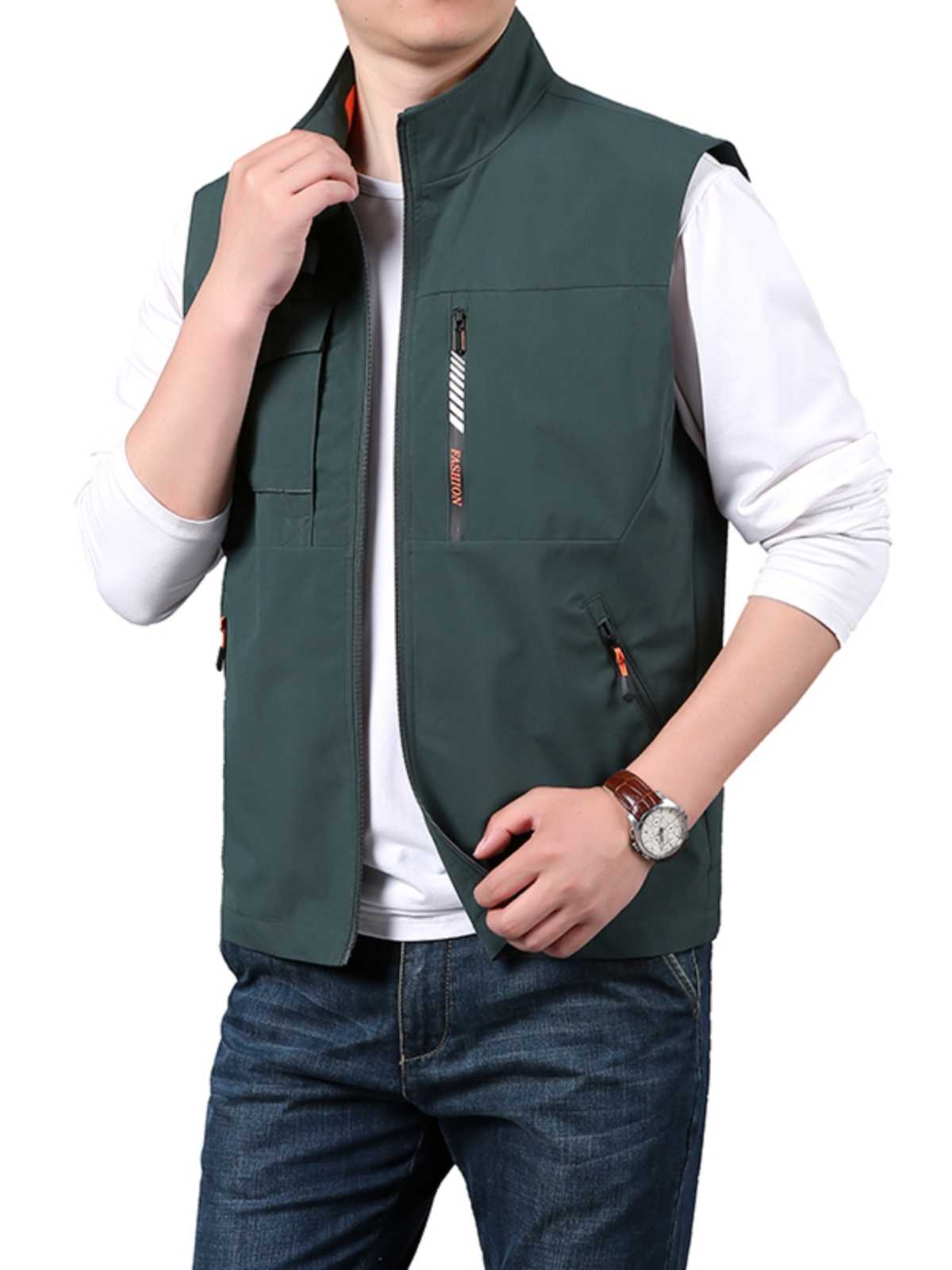 ベスト メンズ ナイロン 多機能ユーティリティベスト