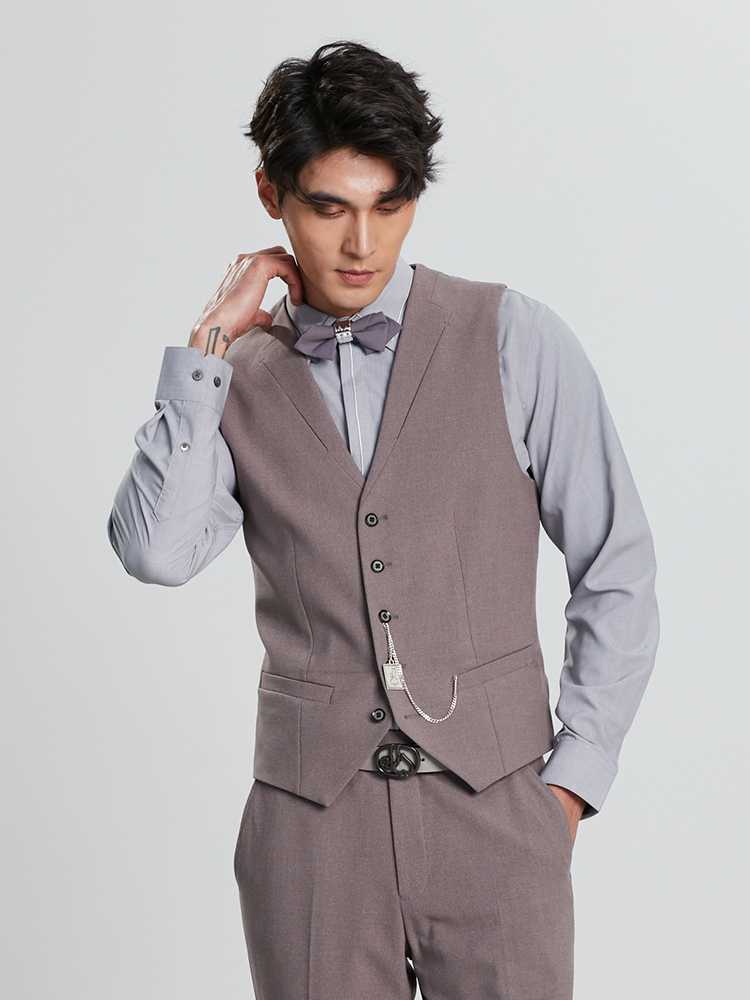 ベスト メンズ スーツ 紳士の品格 ウェストチェーン付きベスト