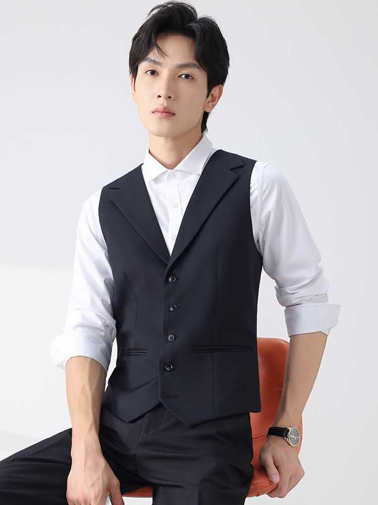 ベスト メンズ スーツ 洗練ラペルフォーマルベスト