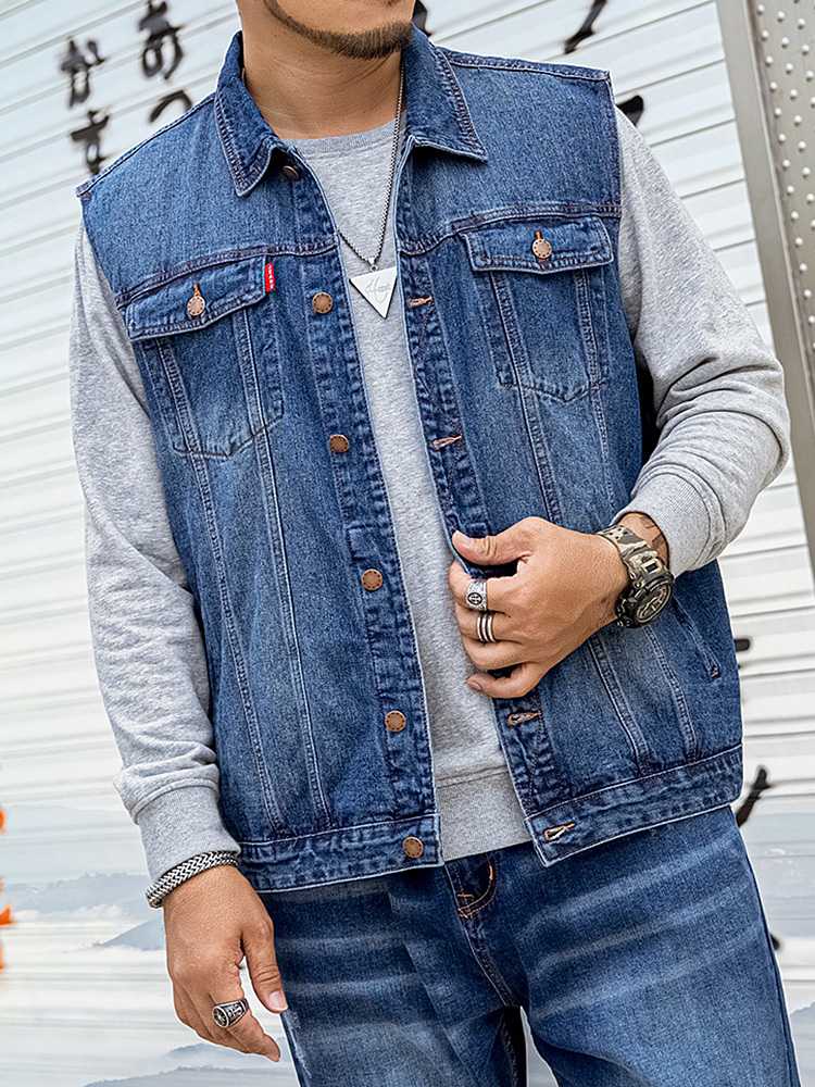 ベスト メンズ デニム クラシック