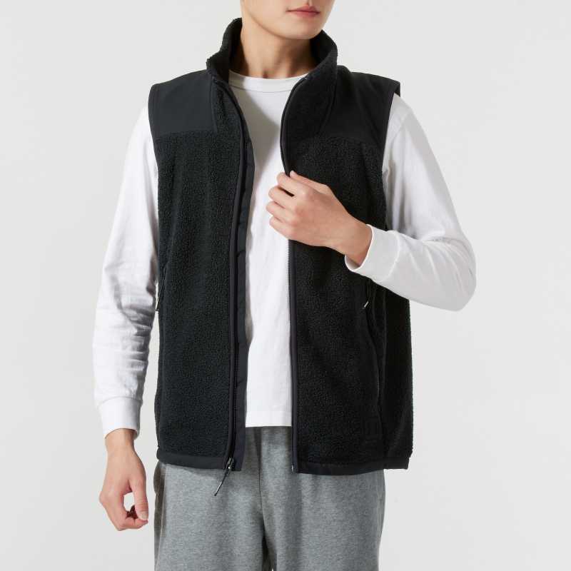 ベスト メンズ フリース 立体裁断あったか機能性フリースベスト