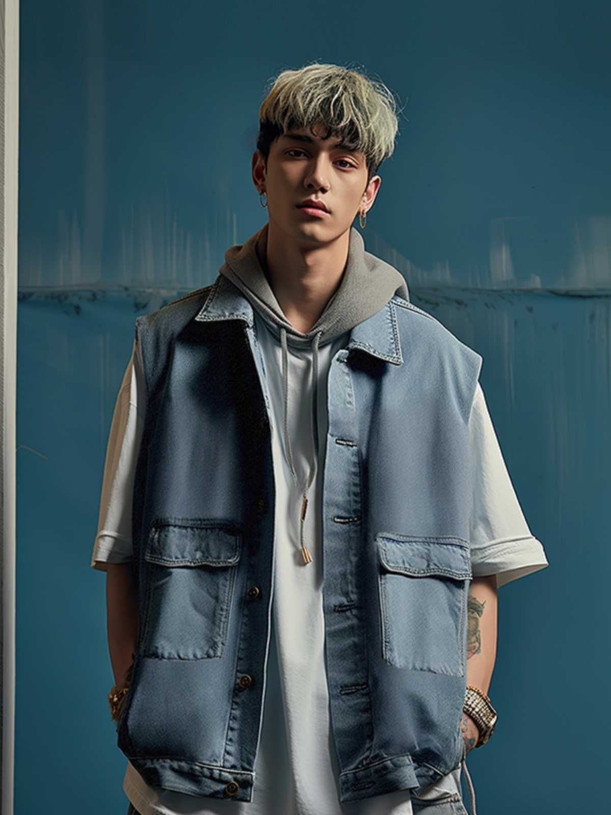 ベスト メンズ デニム ワークスタイル デニムベスト