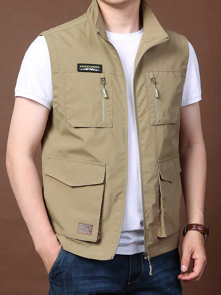 ベスト メンズ マルチポケット機能性ベスト