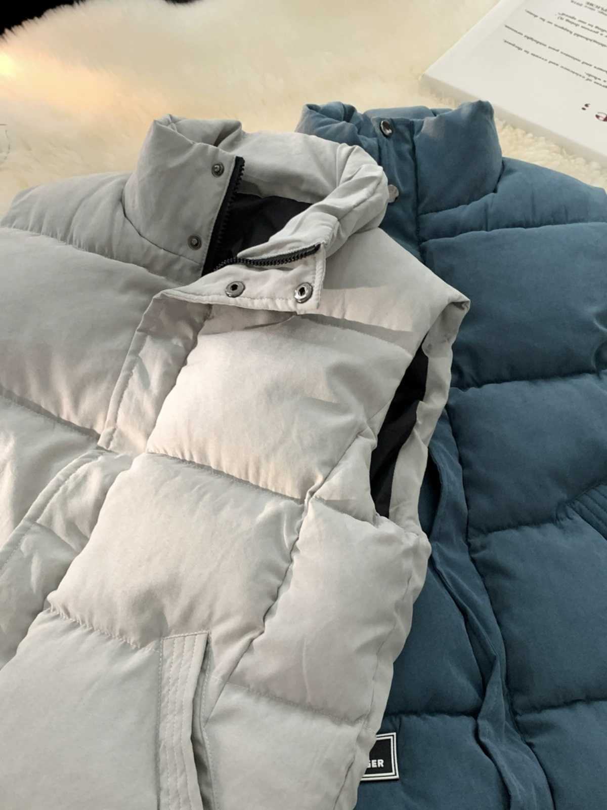 ベスト メンズ スタンドカラー 軽量ダウンベスト