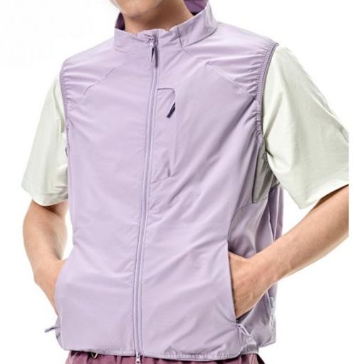 メンズ ベスト メンズ防風ベスト速乾通気　ナイロン運動着全3色