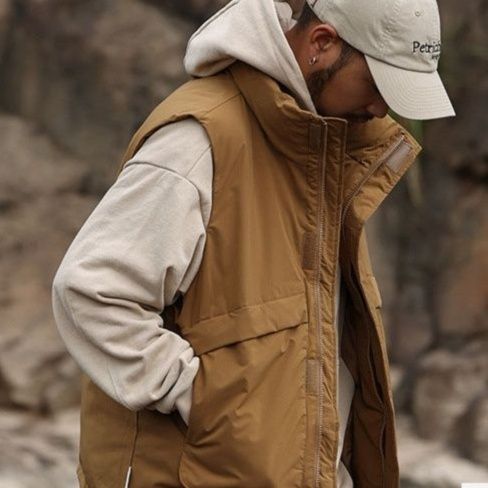 メンズ ベスト メンズ ダウンベスト 防寒 ノースリーブ 全４色展開