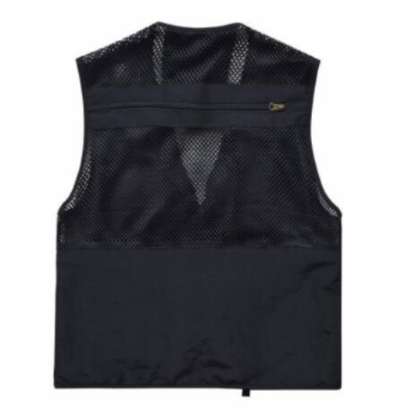 メンズベストナイロン釣り用多機能ポケット付き