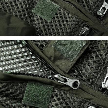 メンズベストナイロン釣り用多機能ポケット付き