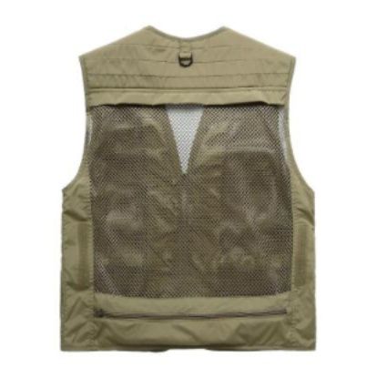 メンズベストナイロン釣り用多機能ポケット付き