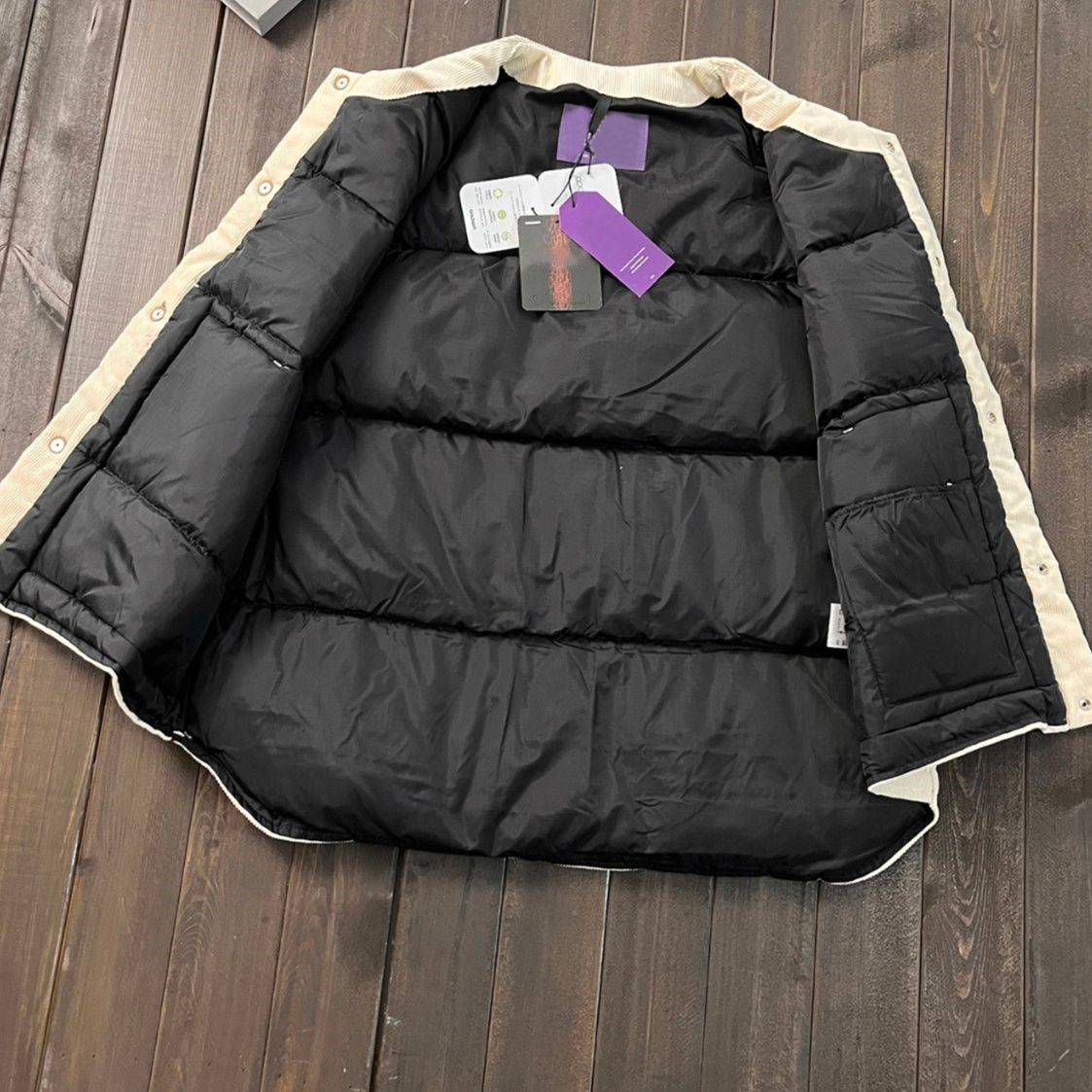 メンズベストダウン中綿コーデュロイキルティング