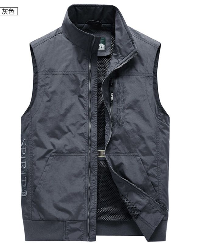 メンズ ベスト 軽量ナイロンベスト