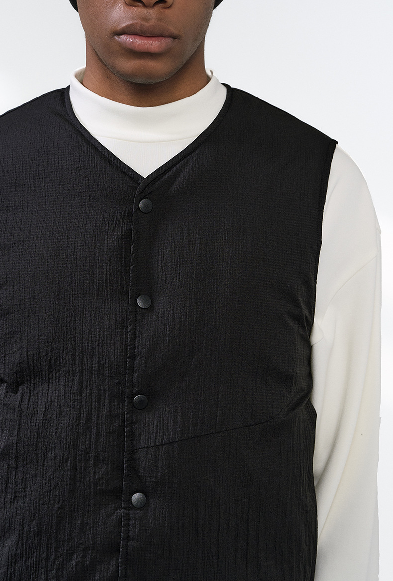 メンズ ベスト メンズ軽量ダウンベスト収納袋付き薄手