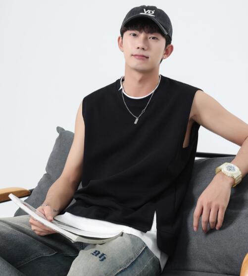 メンズ ベスト メンズ ノースリーブベスト レイヤード