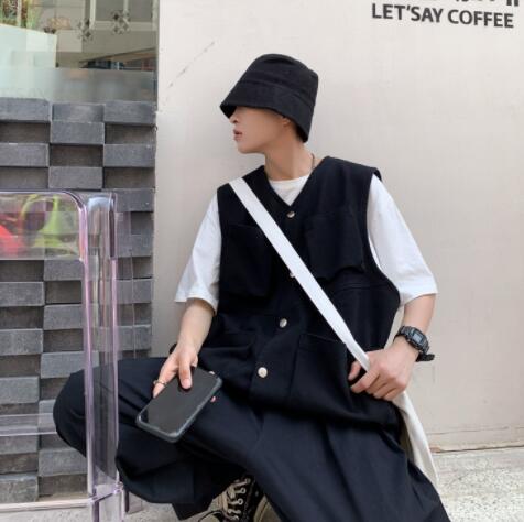 メンズ ベスト メンズ 多機能ポケット ベスト ノースリーブ 夏物