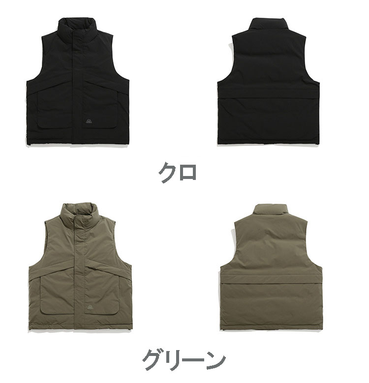メンズ ベスト メンズ ダウンベスト 防寒 ノースリーブ 全４色展開