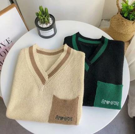 メンズ ベスト 秋冬メンズニットベスト ブイネック ノースリーブ