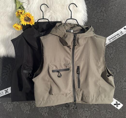 メンズ ベスト メンズ フード付きベスト ノースリーブ アウター