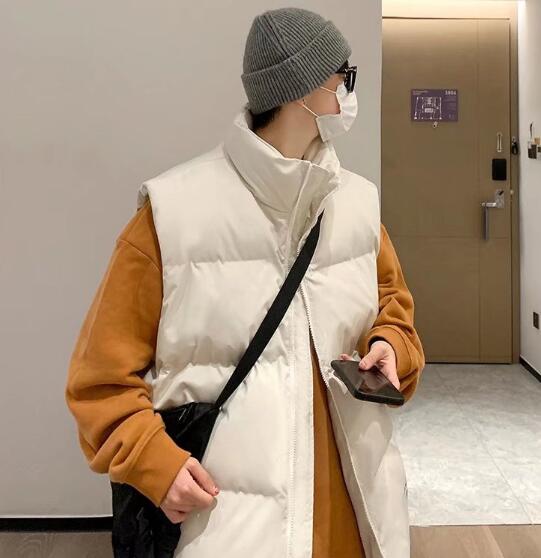 ベスト メンズ 秋冬メンズダウンベスト防寒中綿入りアウター