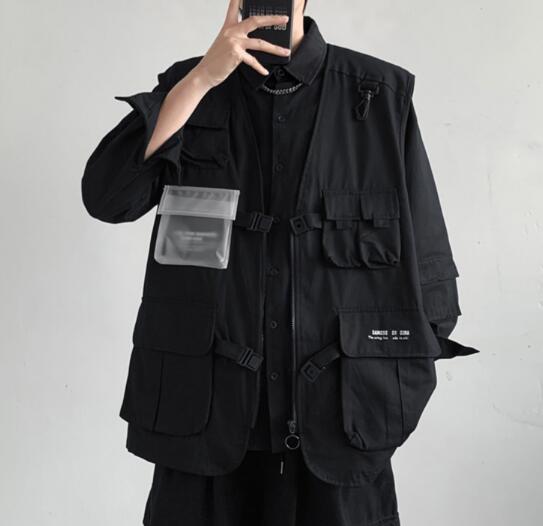 ベスト メンズ 男性用多機能ポケット付き夏用ベスト
