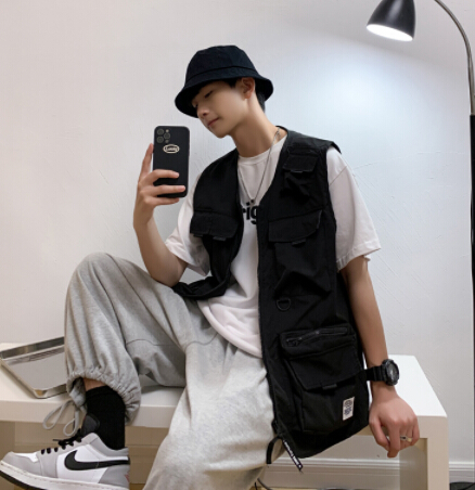 メンズ ベスト メンズ多機能フィッシングベスト釣り用アウター