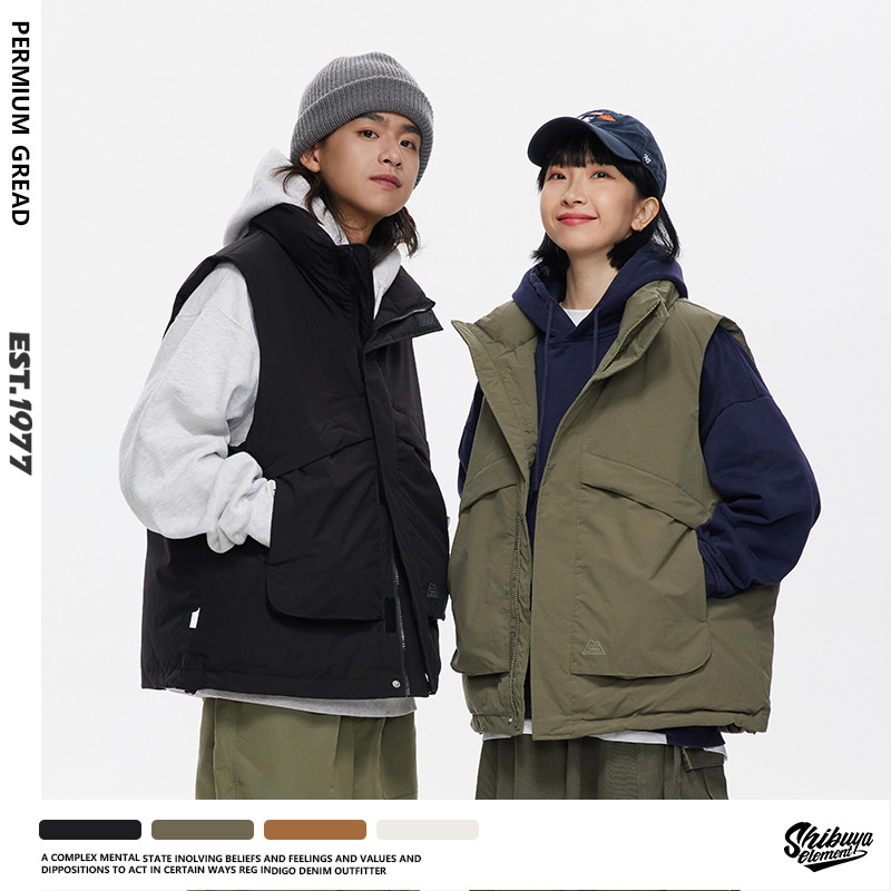 メンズ ベスト メンズ ダウンベスト 防寒 ノースリーブ 全４色展開