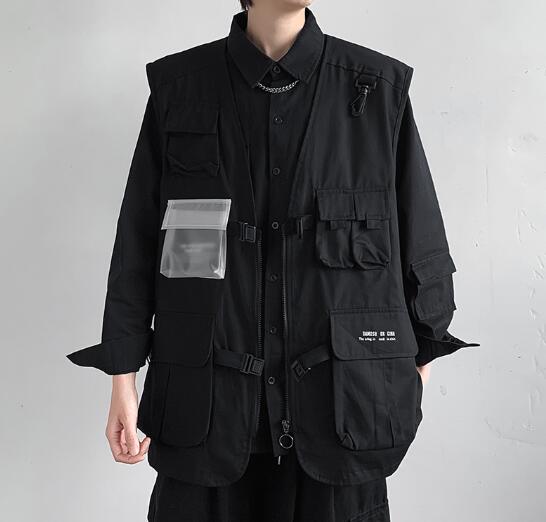 ベスト メンズ 男性用多機能ポケット付き夏用ベスト