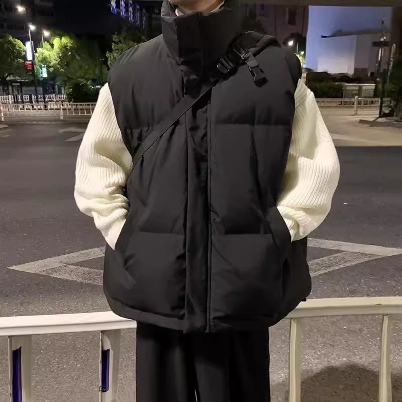 ベスト メンズ スタイリッシュ 立体感 ダウンベスト